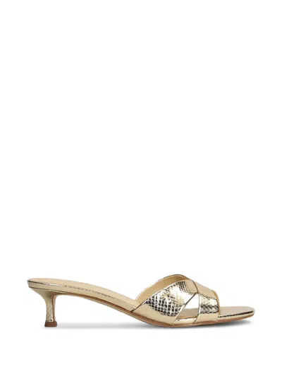 Michael Kors Criss-cross Sandals In Neutral