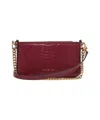 Michael Kors Small Bryant Snakeskin-embossed Cross Body Bag In Pink