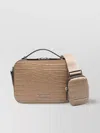 Michael Kors Crocodile Embossed Messenger Bag With Adjustable Strap