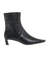 Michael Kors Square-toed Short Boots In Black