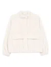 Michael Kors Cropped Faux-fur Jacket In White