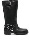 Michael Kors Crosby Moto Boot In Black  