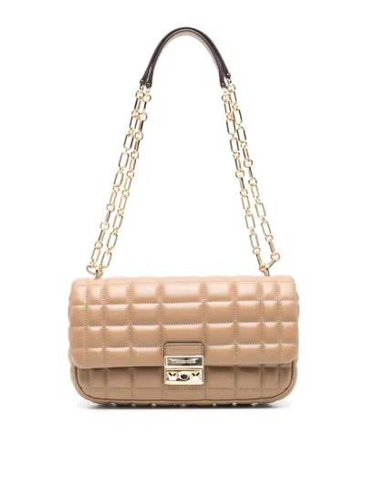 Michael Kors Cross Body Bag In Beige