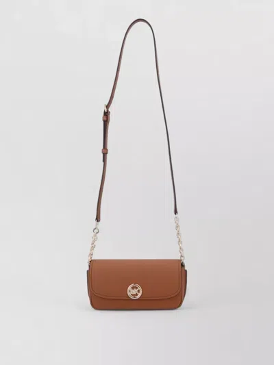 Michael Kors Crossbody Bag Adjustable Strap Chain Detail In Brown