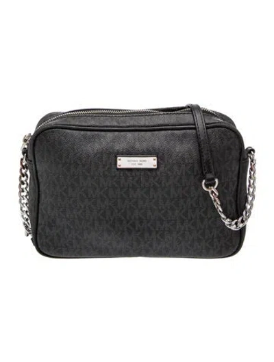 Pre-owned Michael Kors Crossbody Bag In Black