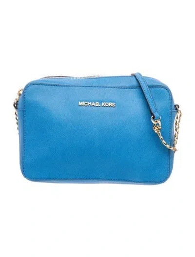Pre-owned Michael Kors Crossbody Bag In Blue