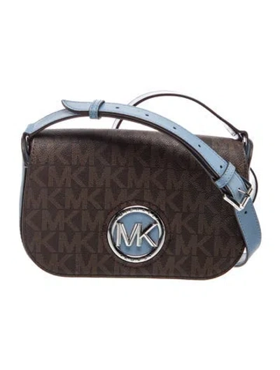 Pre-owned Michael Kors Crossbody Bag In Blue