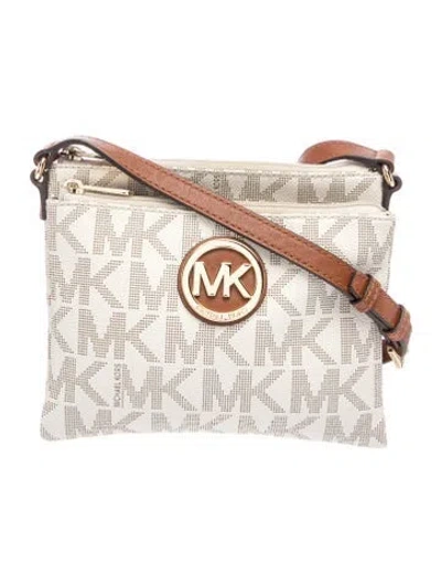 Pre-owned Michael Kors Crossbody Bag In Neutral