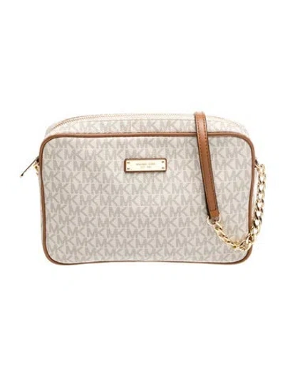 Pre-owned Michael Kors Crossbody Bag In Neutral