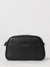Michael Kors Rectangular Black Hammered Leather Shoulder Bag In Black