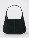 Michael Kors Alice Leather Shoulder Bag Structured Top Handle In Black