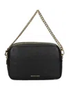 Michael Kors 'bryant' Black Shoulder Bag With Logo Lettering On The Front And Chain Shoulder Strap