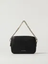 Michael Kors 'bryant' Black Shoulder Bag With Logo Lettering On The Front And Chain Shoulder Strap