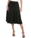 Michael Kors Collection Crushed Dance A-line Skirt In Black