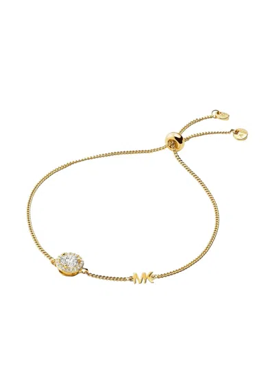 Michael Kors Crystal-embellished Bracelet In Gold