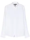 Michael Kors Tailored Button-down Shirt With Curved Hem In White
