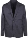 Michael Kors Tech Blazer Buttoned Cuffs In Black