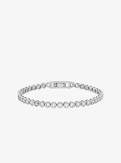 Michael Kors Cubic Zirconia Bracelet In Silver