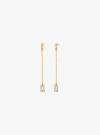 Michael Kors Cubic Zirconia Drop Earrings In Gold