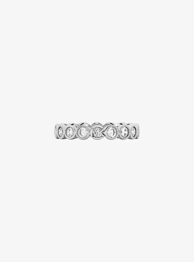 Michael Kors Cubic Zirconia Ring In Silver