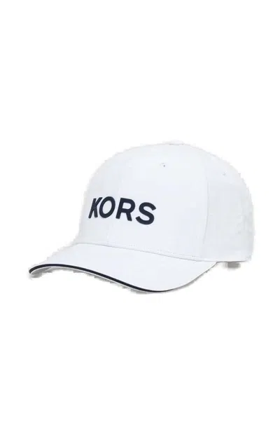 Michael Kors Curved Peak Baseball Cap In White