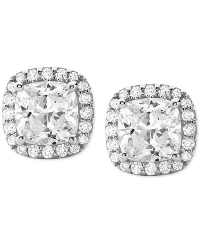 Michael Kors Cushion Cut Halo Stud Earrings In Gold