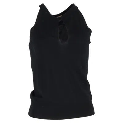 Michael Kors Cutout Top In Black Wool