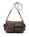 Michael Kors Dakota Medium Pocket Shoulder Bag In Brown/acorn