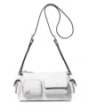 Michael Kors Dakota Small Convertible Pocket Leather Crossbody In White