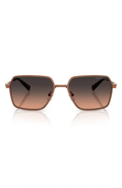 Michael Kors Dana Point 57mm Square Sunglasses In Brown