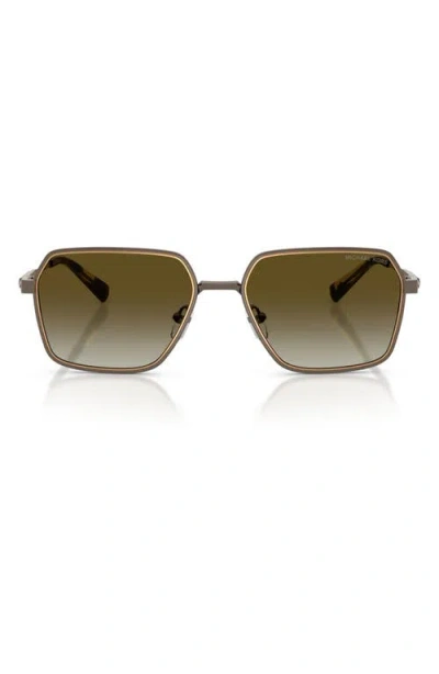 Michael Kors Dana Point 57mm Square Sunglasses In Brown