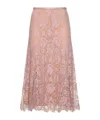 Michael Kors Collection Silk-blend Lace Dance Skirt