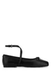Michael Kors Black Leather Collette Ballerinas