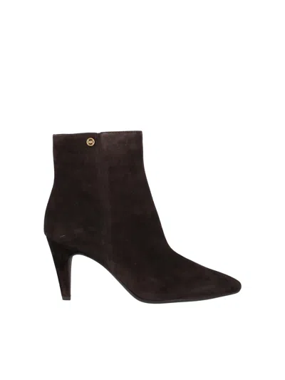 Michael Kors Daniela Heeled Bootie In Brown