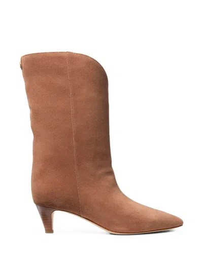 Michael Kors Daniela Suede Boots In Multi