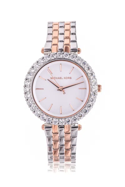Michael Kors Darci Two-tone Ladies Watch In Silver