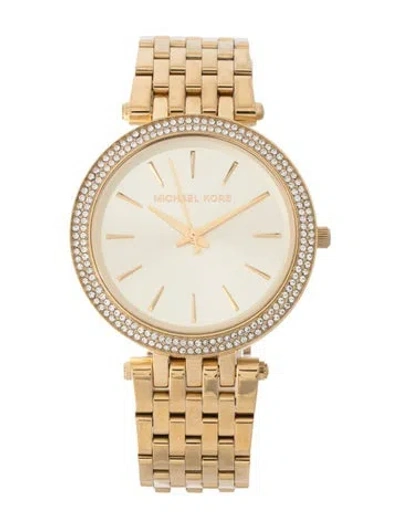 Pre-owned Michael Kors Darci Watch, 39mm In Yellow