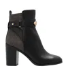 Michael Kors Darcy 90mm Monogram-print Boots In Black