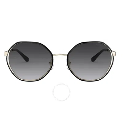 Michael Kors Dark Gray Gradient Irregular Ladies Sunglasses Mk1072 10148g 57 In Grey