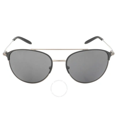 Michael Kors Dark Gray Solid Round Men's Sunglasses Mk1111 100487 54 In Black / Dark / Gray