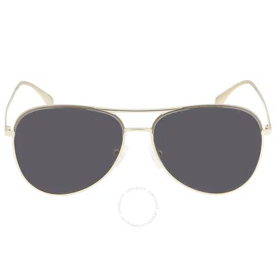 Michael Kors Dark Grey Solid Pilot Ladies Sunglasses Mk1089 101487 59 In Gray