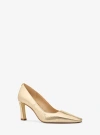 Michael Kors Darrah Crackled Metallic Leather Pump In Gold