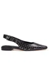 Michael Kors Darringt Leather Ballerina With Applied Studs In Black