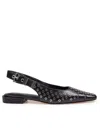 Michael Kors Darringt Leather Ballerina With Applied Studs In Black