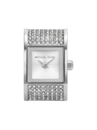 Michael Kors Darrington 13mm Watch Ring In Silver