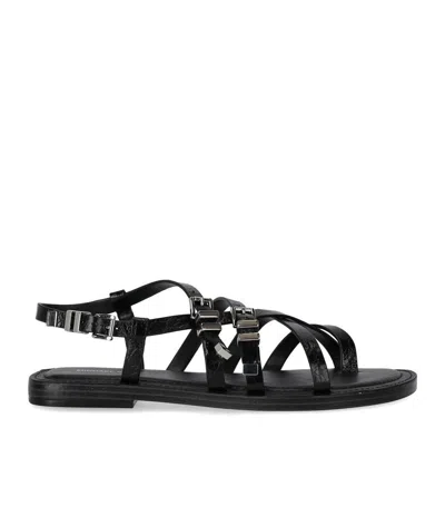 MICHAEL KORS MICHAEL KORS DARRINGTON BLACK FLAT SANDAL