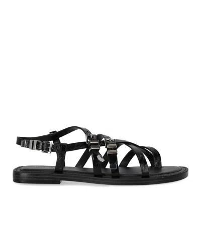 Michael Kors Darrington Black Flat Sandal