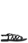 Michael Kors Darrington Snake Embossed Flat Sandals