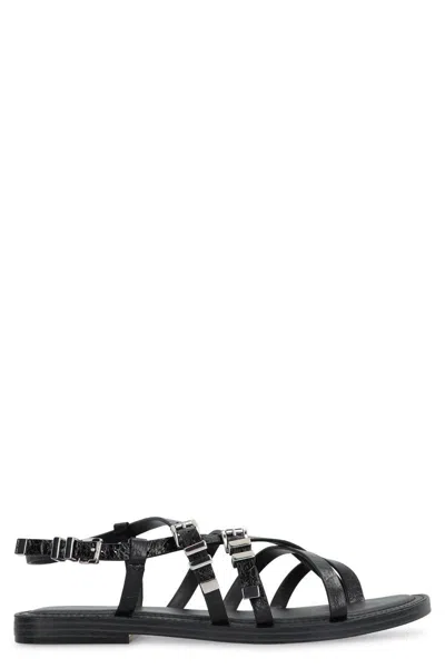 MICHAEL KORS MICHAEL KORS DARRINGTON LEATHER SANDALS