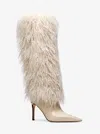 Michael Kors Dawn Faux Shearling Boot In Neutral